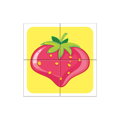 Drevené obrázkové kocky - Ovocie 4 ks, 6, pre deti