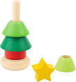 Vianočná nasadzovacia figúrka 1 ks 2, drevené hračky pre deti