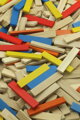 Drevené farebné kocky 100 dielov, 4, hry pre deti