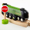 Bigjigs Rail Drevené vláčiky - Replika lokomotívy Eisenhower, 2, hračky pre deti