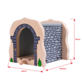 Bigjigs Rail Drevené vláčiky - Kamenný železničný tunel, 5, hračky pre deti