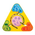 Bigjigs Toys Aktívny trojuholník s angličtinou, 3, hračky pre deti