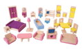 Bigjigs Toys Drevený nábytok do domčeka pre bábiky, 1, hračky pre deti