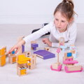 Bigjigs Toys Drevený nábytok do domčeka pre bábiky, 1, hračky