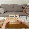 RoboTime Drevené 3D mechanické puzzle Pirátsky ďalekohľad, 3 hračky pre deti