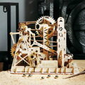 RoboTime Drevené 3D mechanické puzzle Guľôčková dráha Kaskáda 219 ks, 1, hračky pre deti