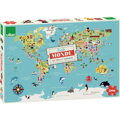 Vilac Puzzle Mapa sveta 500 dielikov, 1 hračky pre deti
