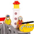 Bigjigs Rail Tunel s majákom a heliportom, 2, hračky pre deti