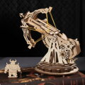 RoboTime Drevené 3D puzzle mechanické Obliehací stroj balista, 7, hračky