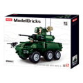 Sluban Model Bricks M38-B0753 Obrnené bojové vozidlo 6x6 EBRC Jaguar, 2, hračky