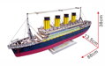Woodcraft Drevené 3D puzzle Titanic, 1, hry pre deti