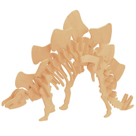Woodcraft Drevené 3D puzzle Stegosaurus 29 cm J016
