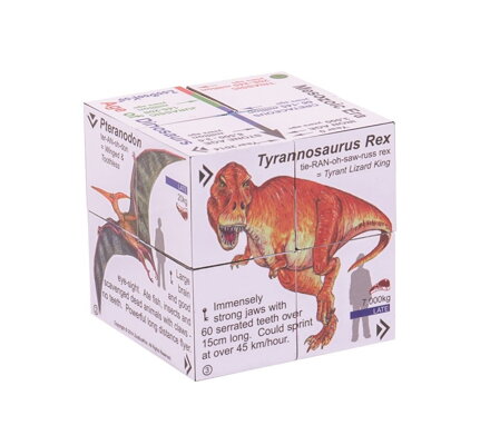 Kniha v kocke Dinosaury