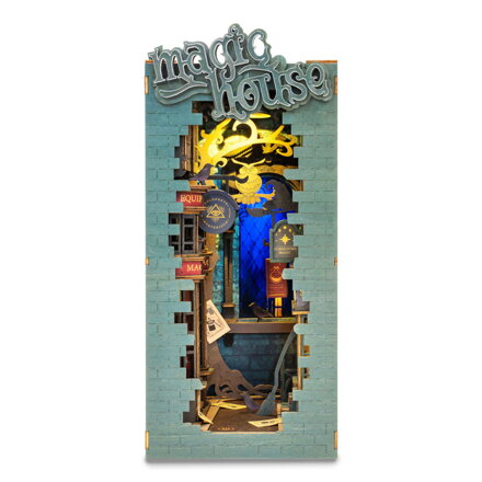 RoboTime Drevené 3D puzzle Miniatúra Kúzelnícka ulička