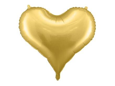 Fóliový balón Srdce, 75x64,5 cm, zlatý