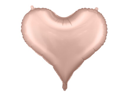 Fóliový balón Srdce, 75x64,5 cm, zlatoružový