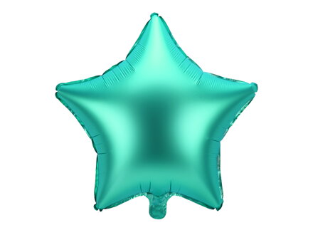 Fóliový balón Hviezda, 48 cm, zelená