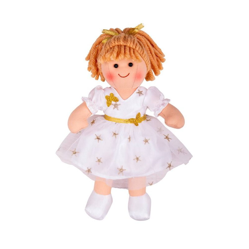 Bigjigs Toys Látková bábika Charlotte - 28 cm
