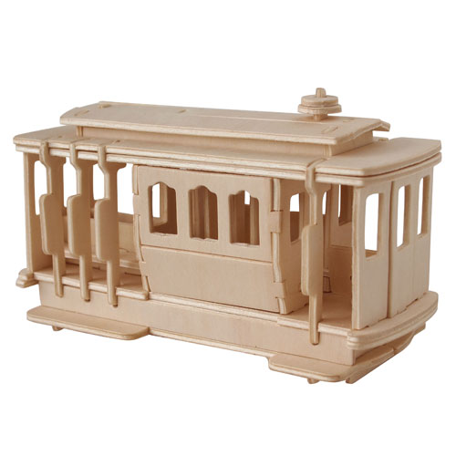 E-shop Woodcraft Drevené 3D puzzle Električka P189