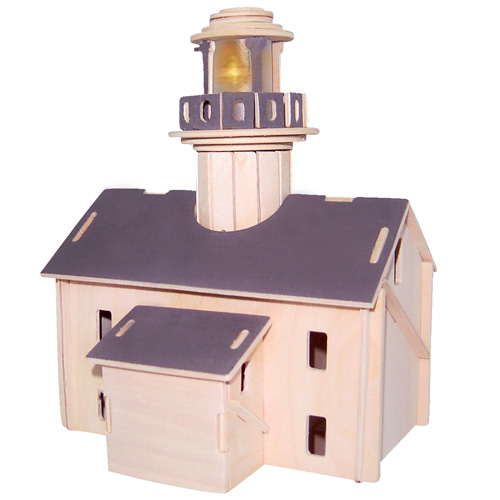 Woodcraft Drevené 3D puzzle Maják I P147