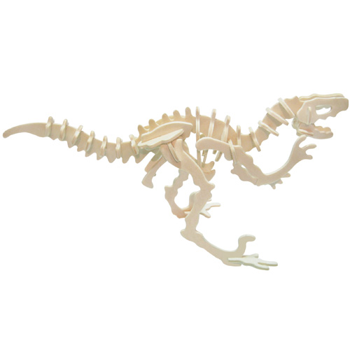 E-shop Woodcraft Drevené 3D puzzle Stredný Velociraptor S-J004