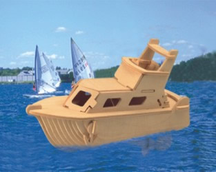 E-shop Woodcraft Drevené 3D puzzle Jachta P041
