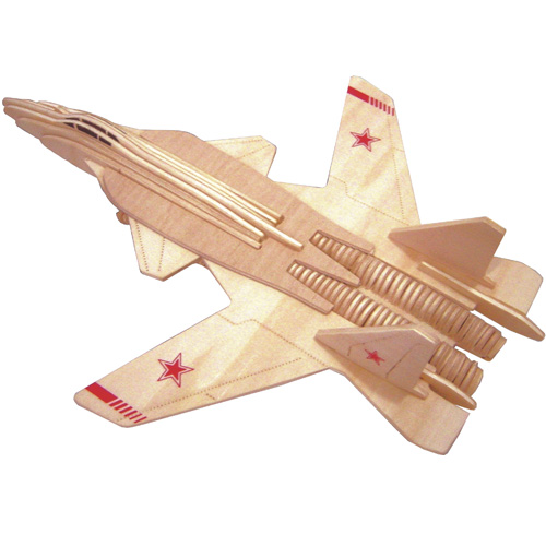 E-shop Woodcraft Drevené 3D puzzle Stíhačka Su-47 Berkut P155