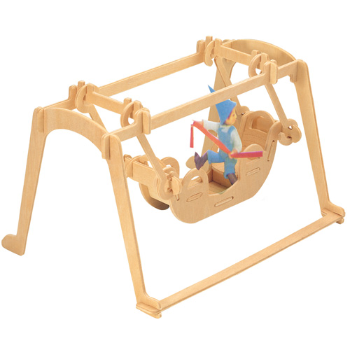 Woodcraft Drevené 3D puzzle Hojdačka P034