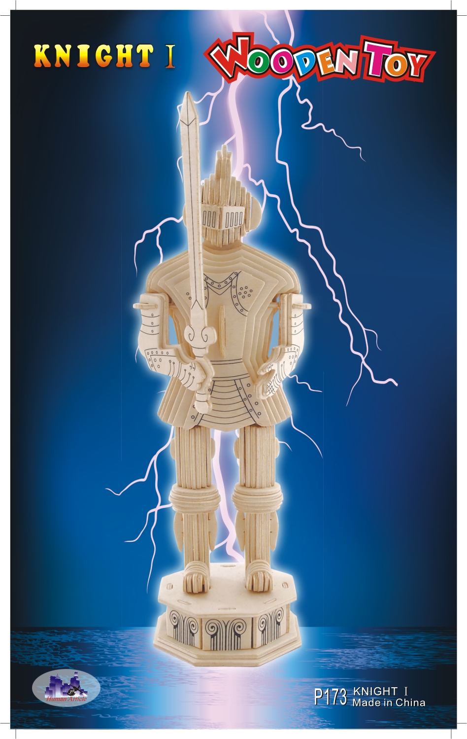 Woodcraft Drevené 3D puzzle Rytier 1 P173