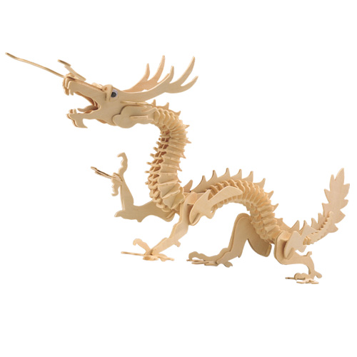 E-shop Woodcraft Drevené 3D puzzle Drak M005