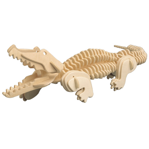 Woodcraft Drevené 3D puzzle Krokodíl M013