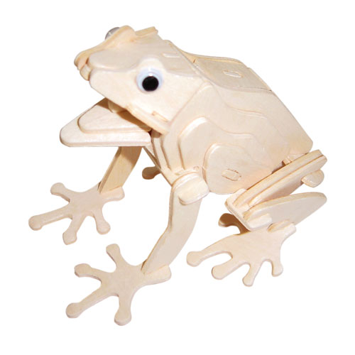 Woodcraft Drevené 3D puzzle Žaba M044