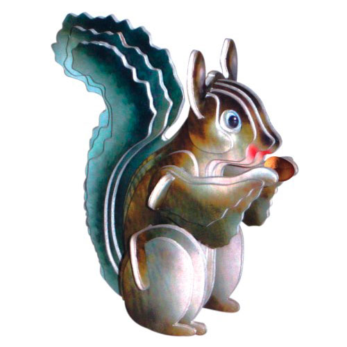E-shop Woodcraft Drevené 3D puzzle Veverička farebná MC037
