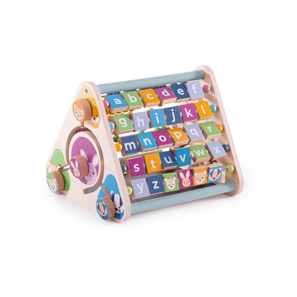 E-shop Bigjigs Toys Aktívny trojuholník Počítadlo a abeceda