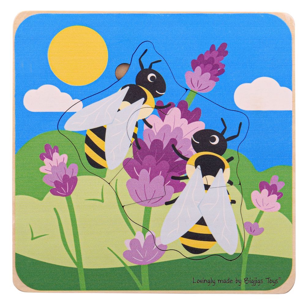 E-shop Bigjigs Toys Vkladacie puzzle Životný cyklus včely