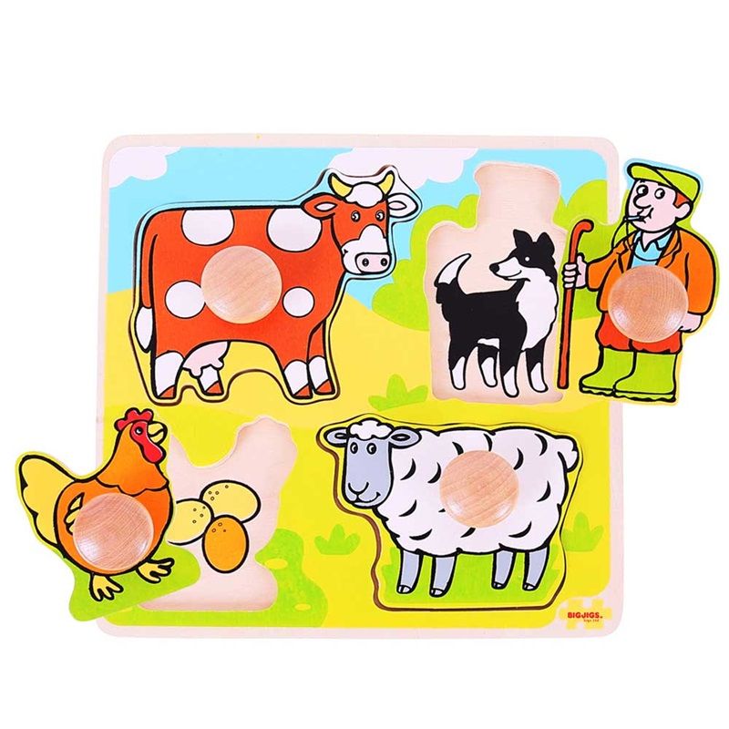 E-shop Bigjigs Toys Moje prvé vkladacie puzzle - Farma