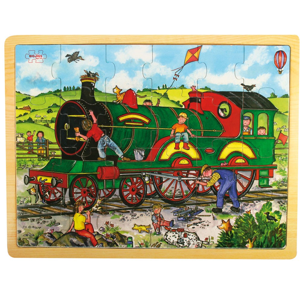 E-shop Bigjigs Toys Puzzle Vlak 24 ks