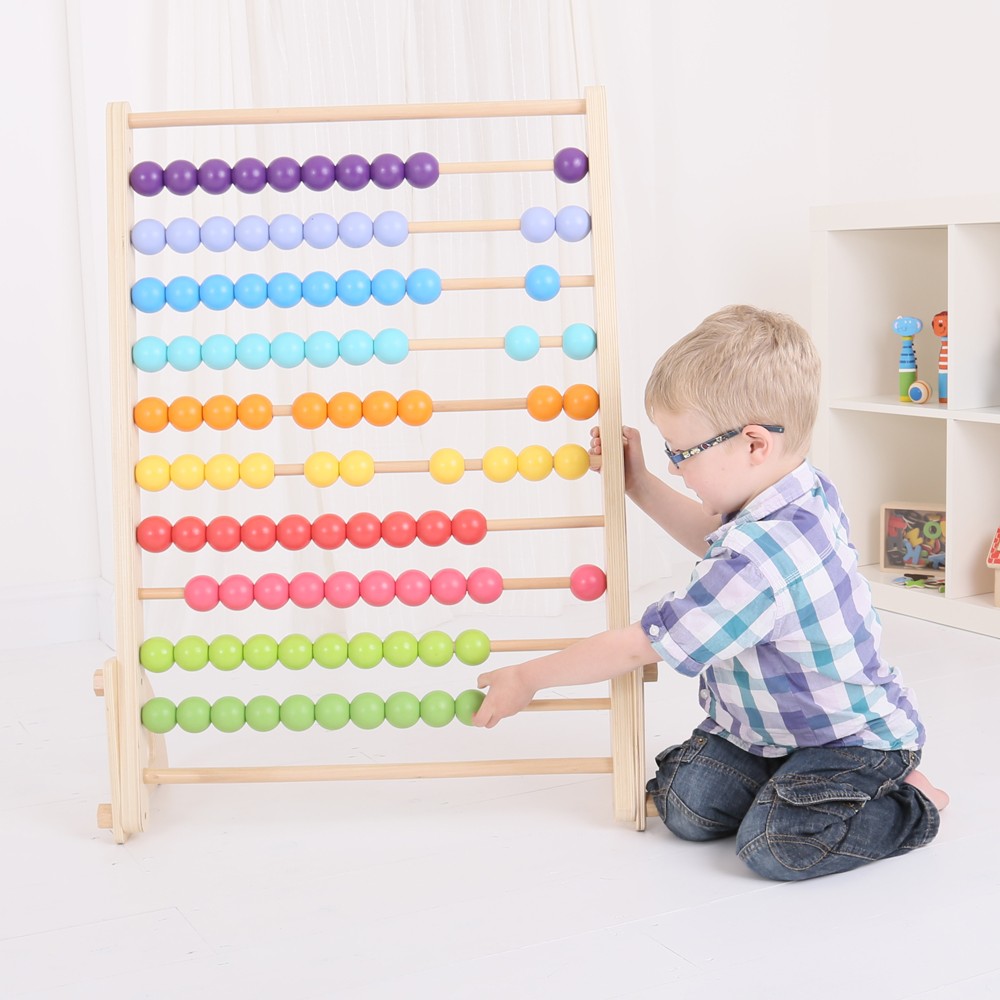 E-shop Bigjigs Toys Obrovské drevené počítadlo