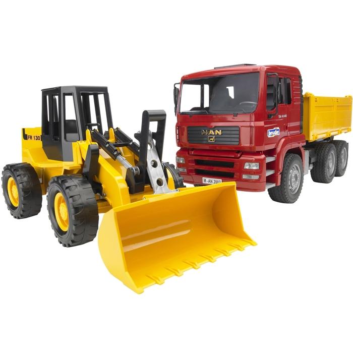 E-shop Bruder 2752 Nákladné auto MAN + čelný nakladač