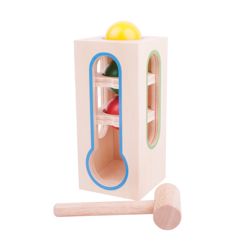 E-shop Bigjigs Toys Zatĺkačka - Veža