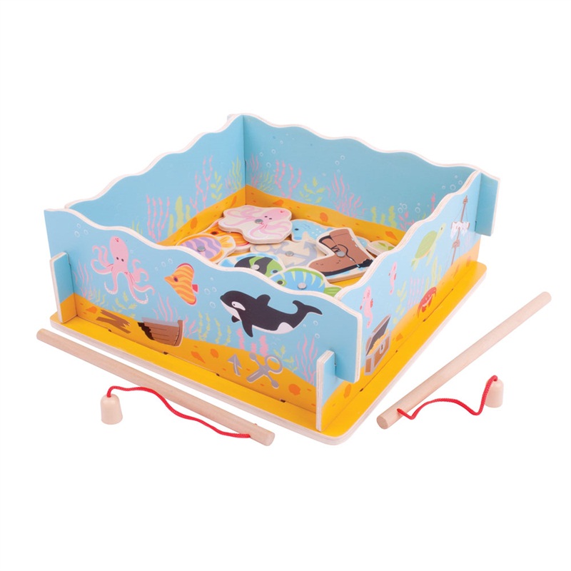 E-shop Bigjigs Toys Magnetické chytanie rybičiek