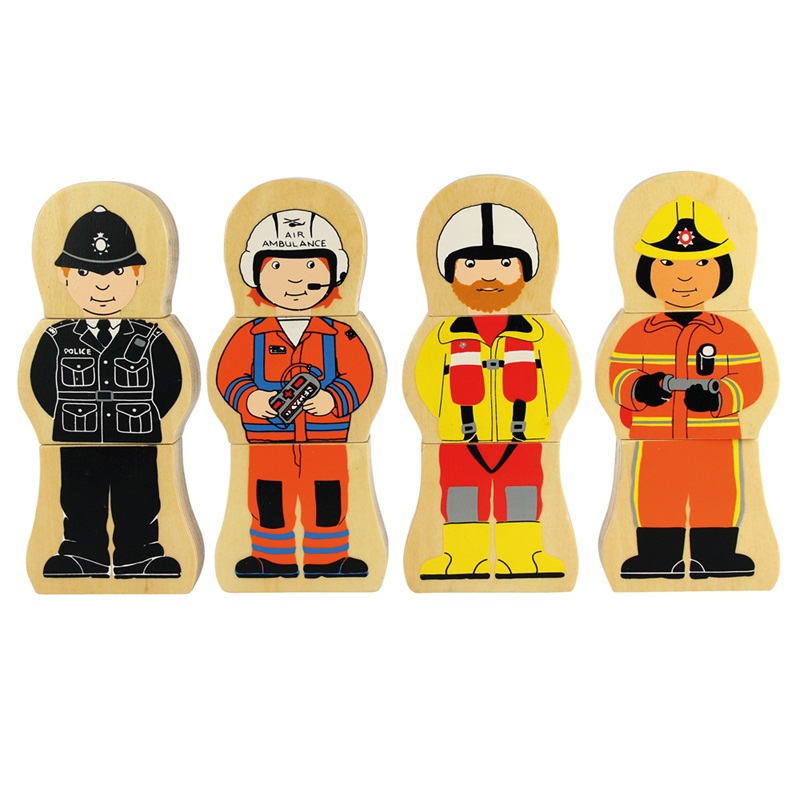 E-shop Bigjigs Toys Magnetické puzzle - Záchranári