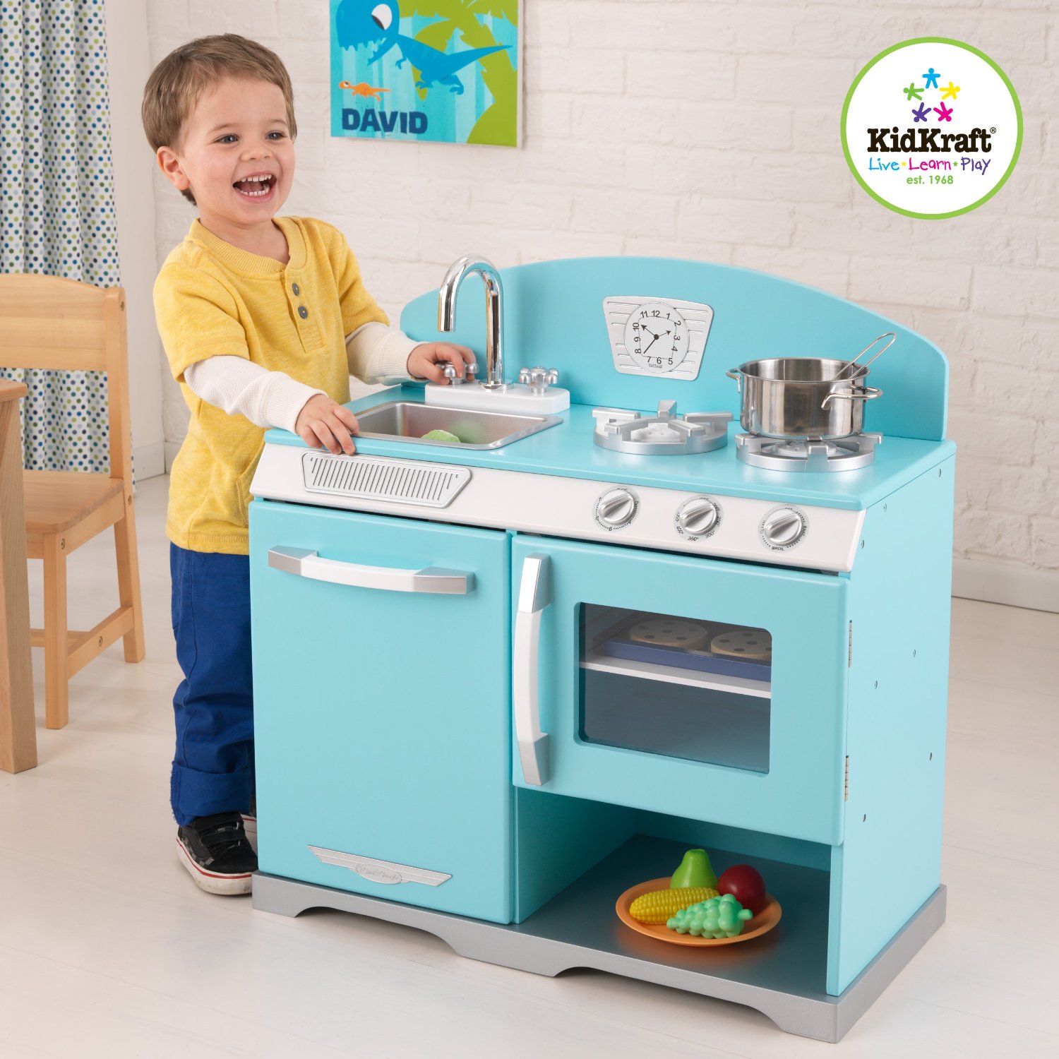 KidKraft kuchynka BLUE RETRO STOVE 53252
