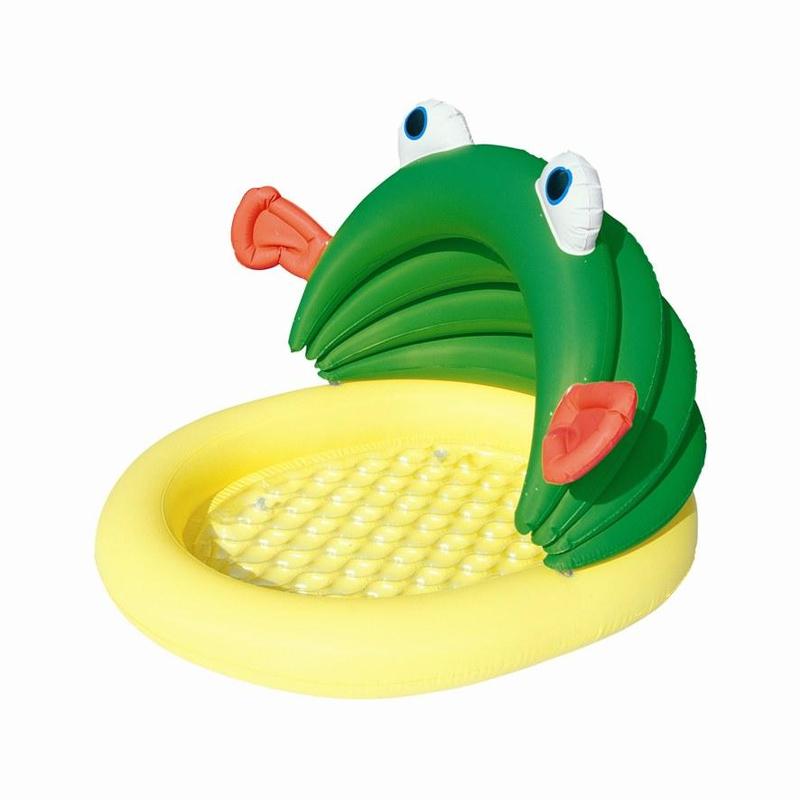 Bestway Nafukovací baby bazénik so strieškou - žaba