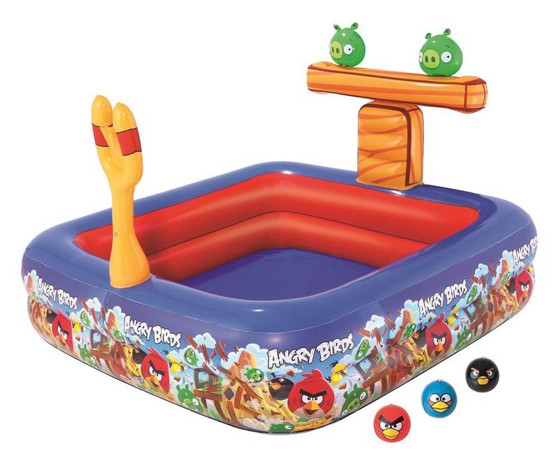 Bestway Nafukovacie hracie centrum Angry birds s bazénom 147 x 147 x 91cm