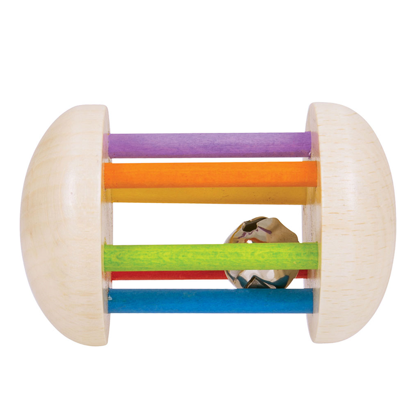 E-shop Bigjigs Toys Hrkálka - Rolnička v Dúhovej klietke