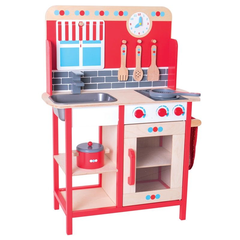 Bigjigs Toys Detská drevená kuchynka