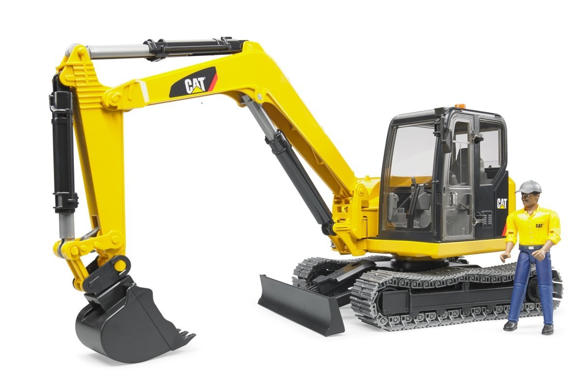 E-shop Bruder 2466 Minibager CAT s figúrkou