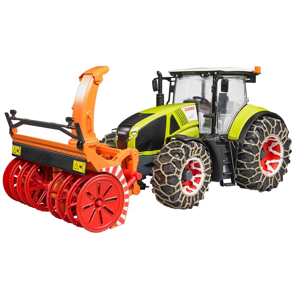 Bruder 3017 Traktor Claas Axion 950 so snehovou frézou