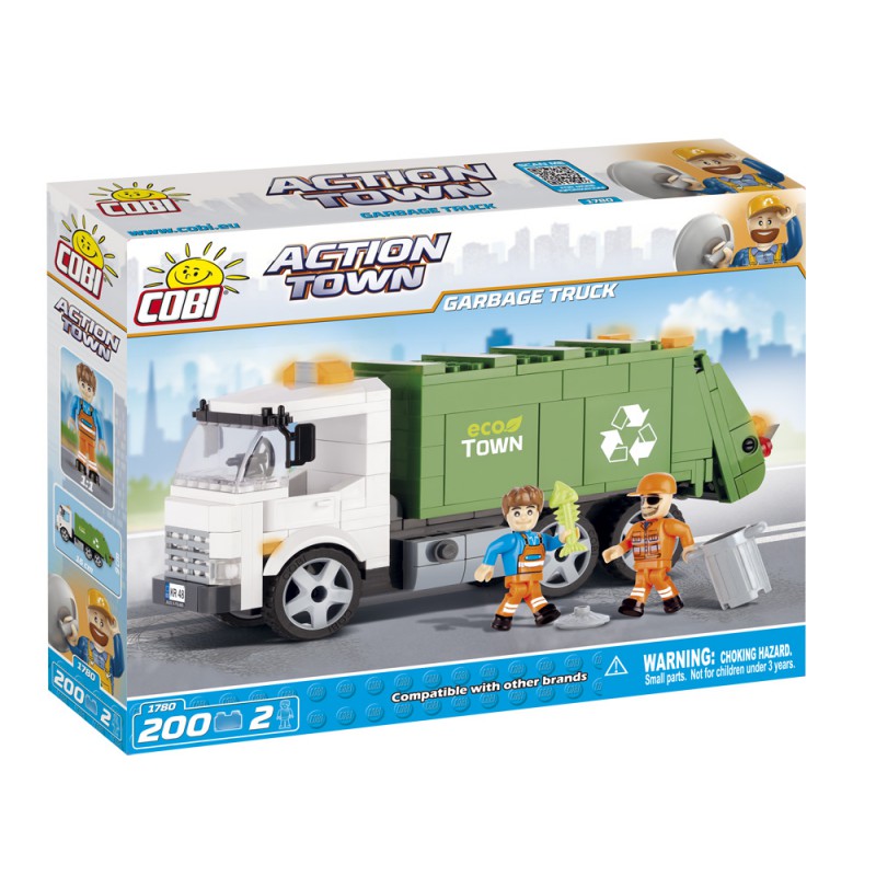 Cobi 1780 ACTION TOWN Smetiarske auto 200 k, 2 f